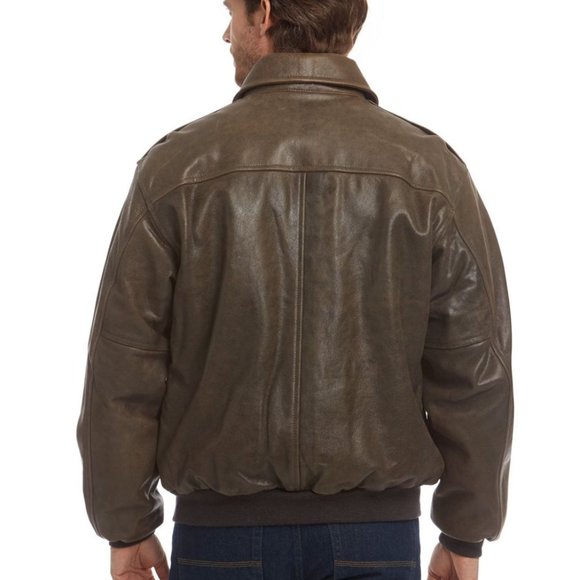 LL Bean Goatskin Leather Jacket - Large - Picture 4 of 6